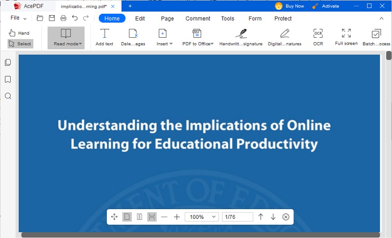 open pdf folder