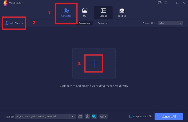 install the app and add a video file