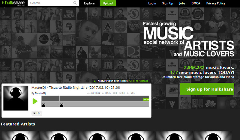 unblocked music sites - hulkshare