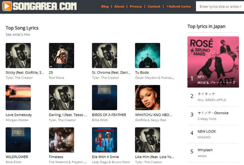 unblocked music sites - songarea