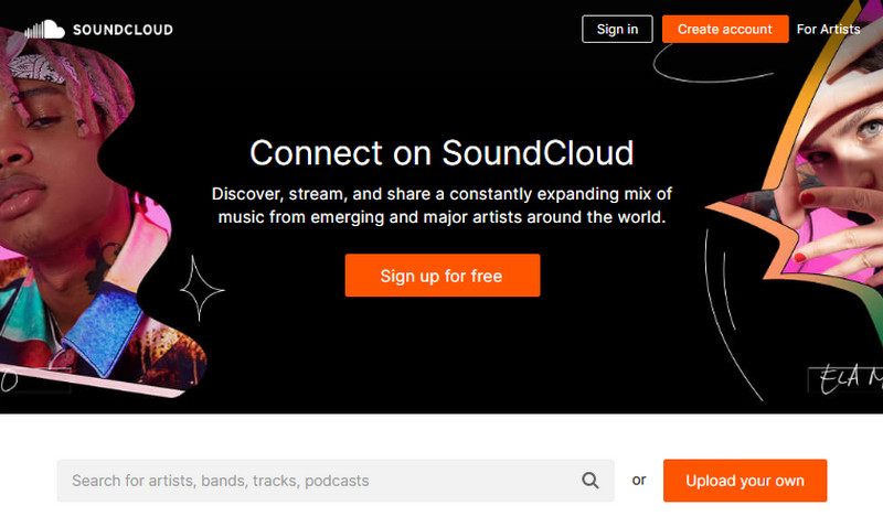 unblocked music sites - soundcloud